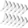 HOOSUN Tablecloth Clips Stainless Steel Picnic Table Cover Clamps for Kitchen Dining Party Outdoor Wedding and Picnics, Table Cloth Holder & Skirt Clips (12 Pack) view 1
