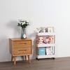 3/4-Layer Rolling Storage Cart on Wheels - Multi-Functional White Plastic Utility Cart for Kitchen, Office, Bathroom, Laundry Room Narrow Place (3-Layer) view 3