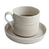 Coffee Mug Ceramic Mug With Saucer Set Couple Mug Creative Home Office Breakfast Mug Milk Mug Office Home Desk Coffee Mug Capacity 250ml. coffee cup (Color : White, Size : 250ml) view 1