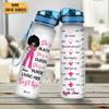 Hyturtle Personalized Nurse Definition Water Bottle - 32oz Motivational Water Bottle with Leak-Proof Lid Time Marker - Custom Name Appreciation Gift for Women Nurse Coworkers On Birthday Nurse's Day view 2