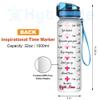 Hyturtle Personalized Nurse Definition Water Bottle - 32oz Motivational Water Bottle with Leak-Proof Lid Time Marker - Custom Name Appreciation Gift for Women Nurse Coworkers On Birthday Nurse's Day view 4