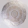 GDONLINE Indian Mandala Floor Pillow Pouf Cover Ethnic Sofa Cover Footstool Cotton Cushion Cover Ottoman Cover Kids Bean Bag Case Decorative Meditation Seating Throw view 2