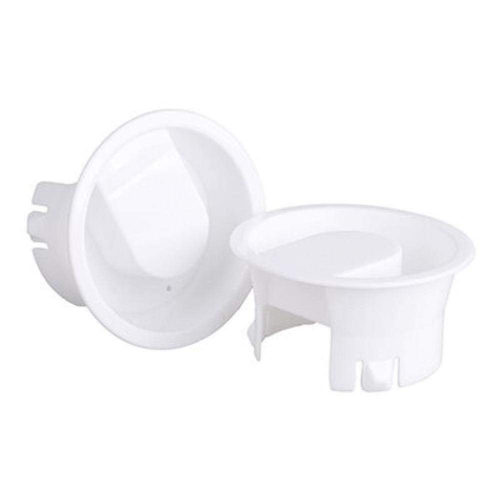 2pcs White Glass Hot/Cold Water Carafe Lid Cover Food Grade Plastic Anti-dust Leakproof Lids Stoppers for Glass Bistro Pitcher White