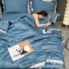 Cooling Blankets for Hot Sleepers, 4 Piece Cool Like Ice Cream Lightweight Blanket for Summer with Double Side Cold, Cooling Comforter, Quilt, Fabric for Bed, Twin Size Throw Blanket,Pink,200x230cm view 4