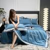 Cooling Blankets for Hot Sleepers, 4 Piece Cool Like Ice Cream Lightweight Blanket for Summer with Double Side Cold, Cooling Comforter, Quilt, Fabric for Bed, Twin Size Throw Blanket,Gold,150x200cm view 2