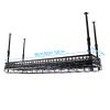 Ceiling Wine Rack With Glass Holder, Adjustable Metal Ceiling Bar Wine Glass Rack, Industrial Wall Mounted Wine and Glass Rackfor Bar Counter/Restaurants/KitchensHeight 30-60cm ( Size : 100cm ) view 2