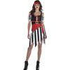 Sultry Shipmate Deluxe Multicolor Pirate Costume - Women's Medium (6-8) - & Comfortable Fabric Perfect For Halloween & Costume Parties - 1 Set view 1