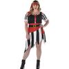 Sultry Shipmate Deluxe Multicolor Pirate Costume - Women's Plus XXL (18-20) - Comfortable Fabric Perfect For Halloween & Costume Parties - 1 Set view 1