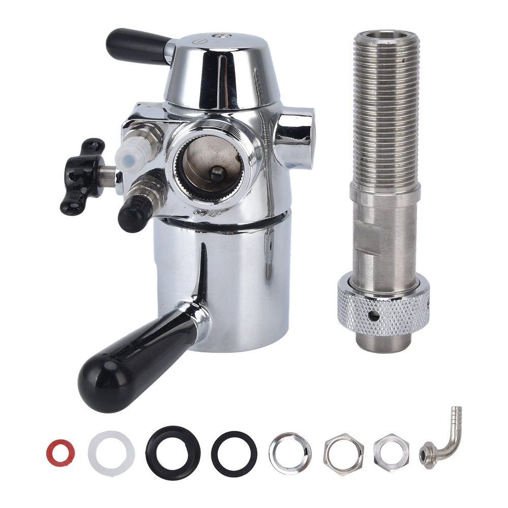 Beer Bottle Filler Kit, Stainless Steel Glass Bottle Filling Tool No Foam Counter Pressure Beer Bottle Filler Bottling Wand for Beer Wine Filling