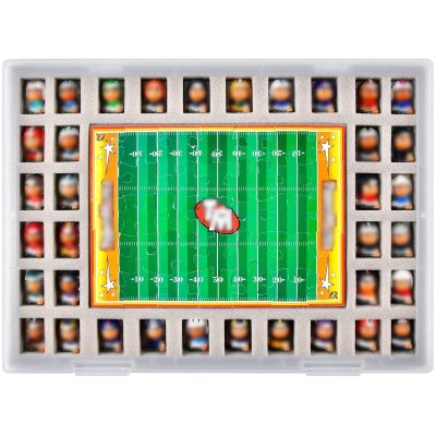 Xuerdon Toys Collector Box Compatible with Teenymates for Party Animal Football Baseball Basketball Hockey Series Mini Figures, Storage Organizer for Blind Bags Set Mystery Pack(Case Only)-Transparent