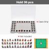 Xuerdon Toys Collector Box Compatible with Teenymates for Party Animal Football Baseball Basketball Hockey Series Mini Figures, Storage Organizer for Blind Bags Set Mystery Pack(Case Only)-Transparent view 2