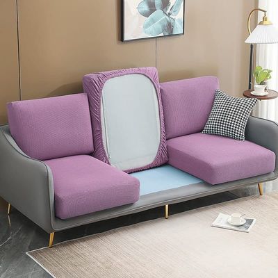 HUAOSCN Couch Cushion Covers for 2 Cushion Couch L Shape Sofa Cushion Cover Replacement Stretch Sofa Seat Covers Furniture Protector for Living Room (Color : A, Size : L Shape)