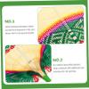 DECHOUS Handwoven Cooling Fan Peach Shape Portable Handheld Fan Natural Raffia Design for Home Dance Props and Outdoor Use Present for Housewarming view 4