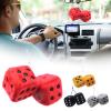 Car Ornaments Dice Hanging Plush Dice Ornaments Keychains Ornaments with Suction Cup Rearview Hanging Ornament Decoration Germplasm view 2