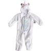 Amscan Rainbow Unicorn Zipster - Medium (8-10) 1 Count - White Jumpsuit - Perfect for Parties & Dress Up Fun view 2
