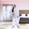 Amscan Rainbow Unicorn Zipster - Medium (8-10) 1 Count - White Jumpsuit - Perfect for Parties & Dress Up Fun view 3
