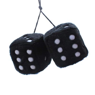 Car Ornaments Dice Hanging Plush Dice Ornaments Keychains Ornaments with Suction Cup Rearview Hanging Ornament Decoration Germplasm