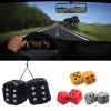 Car Ornaments Dice Hanging Plush Dice Ornaments Keychains Ornaments with Suction Cup Rearview Hanging Ornament Decoration Germplasm view 2