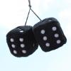 Car Ornaments Dice Hanging Plush Dice Ornaments Keychains Ornaments with Suction Cup Rearview Hanging Ornament Decoration Germplasm view 4