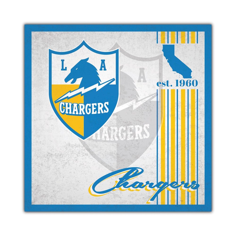 Fan Creations NFL Album Cover Sign, Los Angeles Chargers