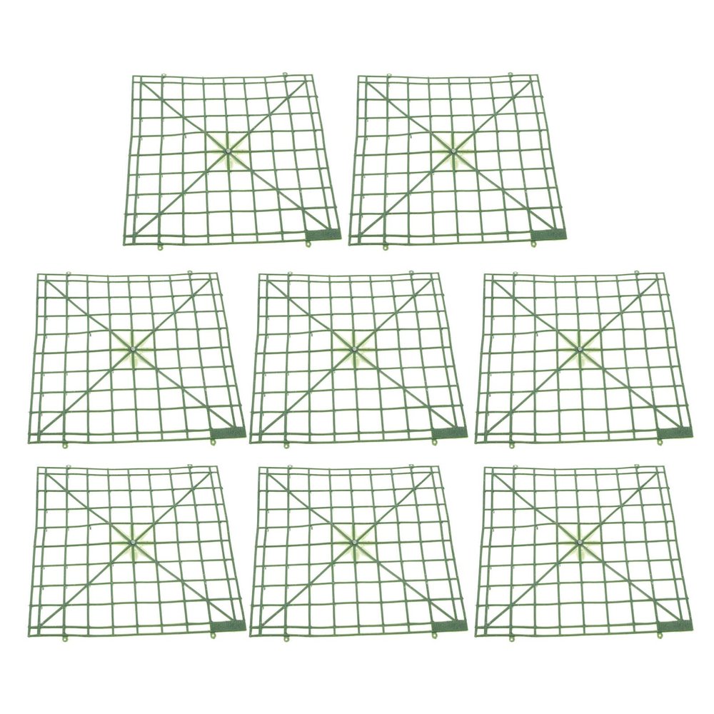 Beavorty 8pcs Plastic Flower Arrangement for DIY Flower Wall Decoration Lightweight and Odorless Panels for Weddings and Home Decor
