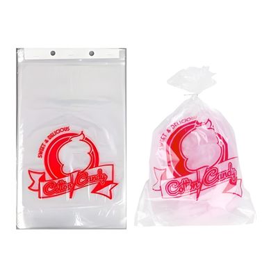 Concession Essentials Cotton Candy Bags-300CT with Twist Ties, 0.5" Height, 18" Width, 12" Length (Pack of 300)