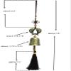 Betterdecor Traditional Lucky Feng Shui Wind Chime Bell Hanging Ornament Decoration for Protection Success Peace and Wealth (Double Carps) view 2