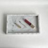 StonePlus Natural Marble Elegant Jewelry Tray Small Stone Organizer for Dressroom/Bathroom/Coffeeshop (White Carrara, 9.84Lx5.91Wx1.18H) view 3