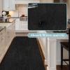 Runner Rug 2FT x 10FT, AYOHA 2'-82' Utility Carpet Runner for Entryway Hallway Aisles Balcony Garages, Area Rugs with Non-Slip Rubber Backing, Black (Available Custom Sizes) view 3