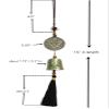 Traditional Lucky Feng Shui Wind Chime Bell Hanging Ornament Decoration for Protection Success Peace and Wealth (Chinese Dragon) view 2