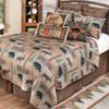 BLACK FOREST DECOR Woodland Collage Quilt Bed Set - King view 1