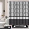 15 Piece Printed Bathroom Set Different Design and Colors Mandala, Stripe, Geometric, Paris, Zig Zag (Ryan Mandala Black) view 1