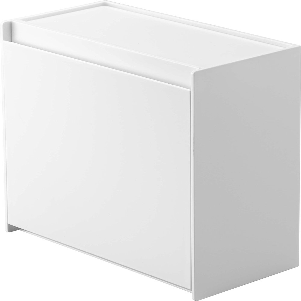 Yamazaki Industries 5768 Magnetic Instant Stick Holder, White, Approx. W 6.7 x D 3.4-5.9 x H 6.8 inches (17 x 8.7-15 x 17.2 cm), Tower, Side to Refrigerator, Tea Infuser