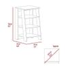 FM FURNITURE Phoenix Modern Wood Linen Cabinet with 4-Shelf in Light Oak/White view 3