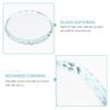 VICASKY Ornament Display Stand Glass Paperweight 2pcs Glass Round Display Stand Craft Base Crystal Coasters Collectibles Display Bases Display Plate Home Decoration Accessories Paper Weights view 4