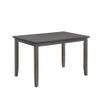 KLMM Farmhouse Rustic Dining Table Set, 5-Piece Wood Kitchen Table Set with 4 Bronze Nail-Head Trim Upholstered Chairs, Perfect Choice for Family, Small Places view 4