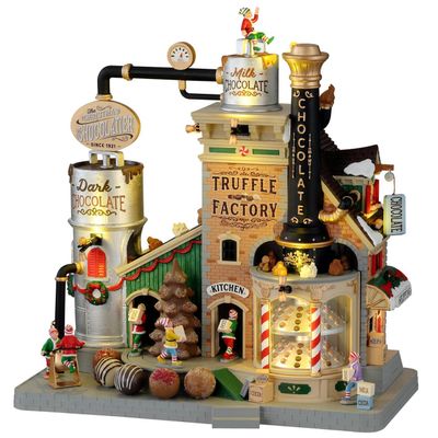 Lemax 15805 Christmas Chocolatier Truffle Factory Christmas Village, Multicolored