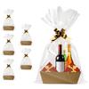 Basket For Gifts Empty, 5 PCS Sturdy Diy Bulk Gift Basket Kraft Market Tray Cardboard Baskets With Handles, Gift Baskets Kit Supplies Wrap To Fill For Holiday Birthday Christmas Valentines Thanksgiving view 1