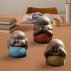3pcs Monk Statue Ceramic Monks Figurine Little Monk Sculpture for Living Room Table Home Bedroom Decorations view 4