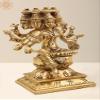 Exotic India 5" Brass Goddess Gayatri - Brass view 3