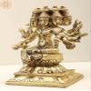 Exotic India 5" Brass Goddess Gayatri - Brass view 4