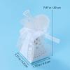 ARTIBETTER Box Pack of 50 Favor Boxes Cut Celebrating Girl Shape Candy Boxes for Bridal Shower Birthday Party Graduation Ceremony Wedding Favor (White) Bixes view 2