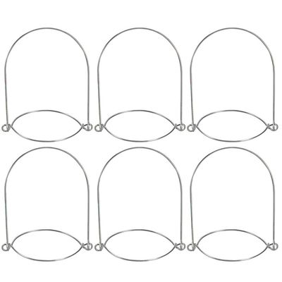 SHERCHPRY 6pcs Jar Lifting Hangers Tinplate Wire Handles for Jars for Weddings Parties Home Decor and Outdoor Solar Lanterns