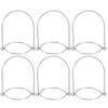 SHERCHPRY 6pcs Jar Lifting Hangers Tinplate Wire Handles for Jars for Weddings Parties Home Decor and Outdoor Solar Lanterns view 1