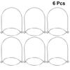 SHERCHPRY 6pcs Jar Lifting Hangers Tinplate Wire Handles for Jars for Weddings Parties Home Decor and Outdoor Solar Lanterns view 2
