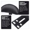 Children S Backrest for Bike with Black Leather Cushion Lightweight Metal Frame Bicycle Seat Back Support for Child Safety on Electric and Adult Bikes Easy Install 21X20X17 CM view 4