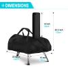 Pizza Oven Cover for BIG HORN and aidpiza 12,TwoPone Waterproof Pizza Oven Accessories Carry Cover for Outdoor view 2