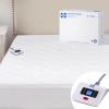 Sealy 3M Scotchgard Heated Mattress Pad | Quilted Cotton Electric Bed Warmer with 10 Heat Setting Controller | 1-12 Hours Auto Shut Off | 15" Deep All Around Elastic Pocket, Twin view 1