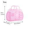 Personalized Flower Girl Gift Bag,Bridesmaid Gift Idea Small Beach Bag Tote,for Women Birthday Gift Friend Bridesmaid Bag With Name Custom (pink) view 2