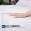 Sealy Heated Mattress Pad Twin, Zone Heating Electric Bed Warmer with Deep Pocket, 10 Heat Setting Controller & 1-12 Hours Auto Shut Off, Knitted Breathable Heated Mattress Cover, White view 4
